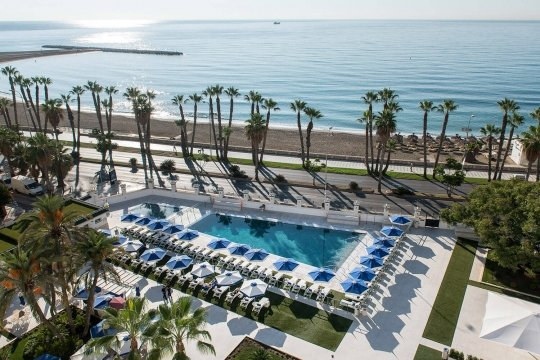 Malaga hotel pool and beach