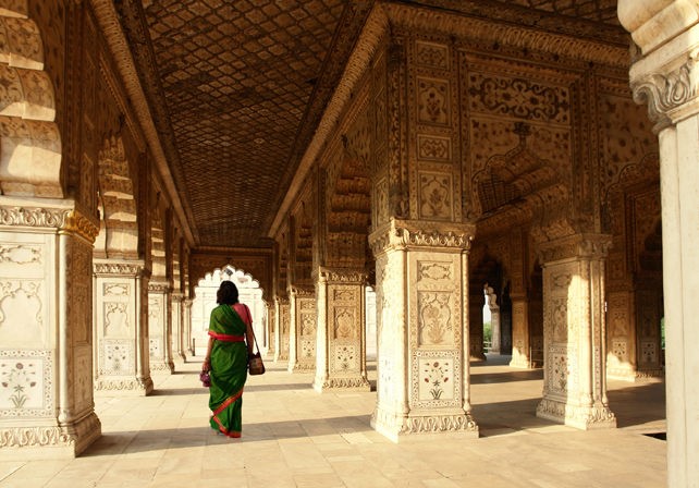 India woman in palace