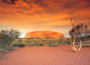 Australia Ayers Rock Sunset