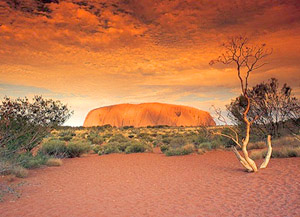 Australia Ayers Rock Sunse