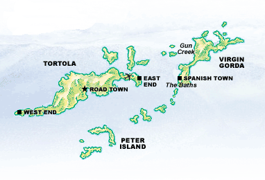 British Virgin Islands Map