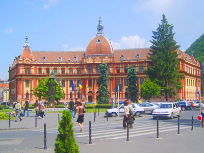 Bulgaria and Romania travel - Brasov Building MF