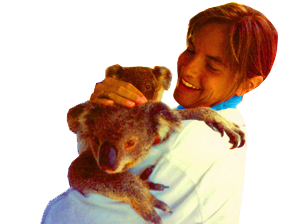 Donna and Koala bear Australia