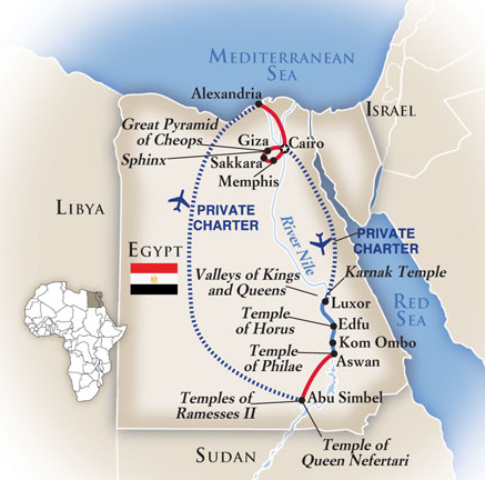 Egypt Tour Map