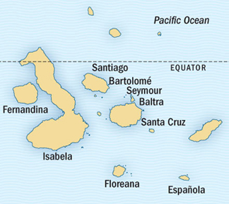 Ecuador Galapagos Tour Map 