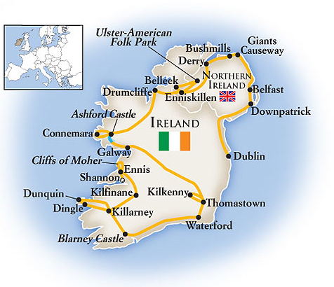 Ireland Grand Tour Map