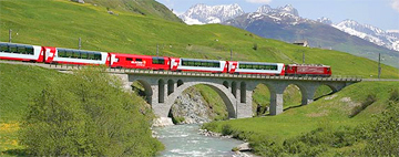 Switzerland Mountain Train