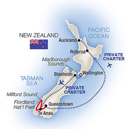 New Zealand Tour Map
