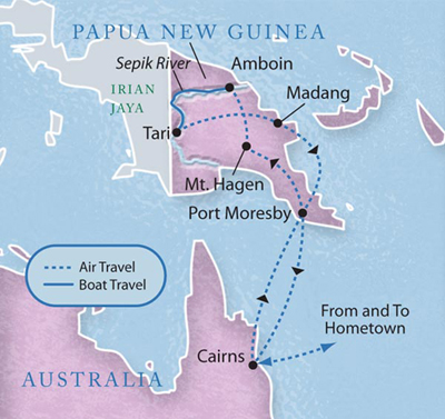 Paupa New Guinea Map