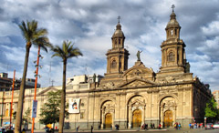  South America travel - Chile - Santiago Chile Cathedral