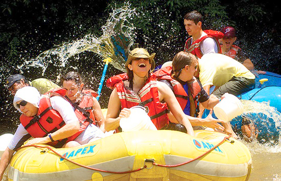 Costa Rica Tour Group Rafting