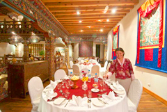 Bhutan Zhiwa Ling Hotel dining