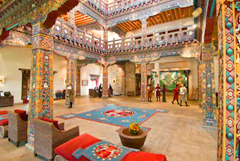 Bhutan Zhiwa Ling Hotel lobby