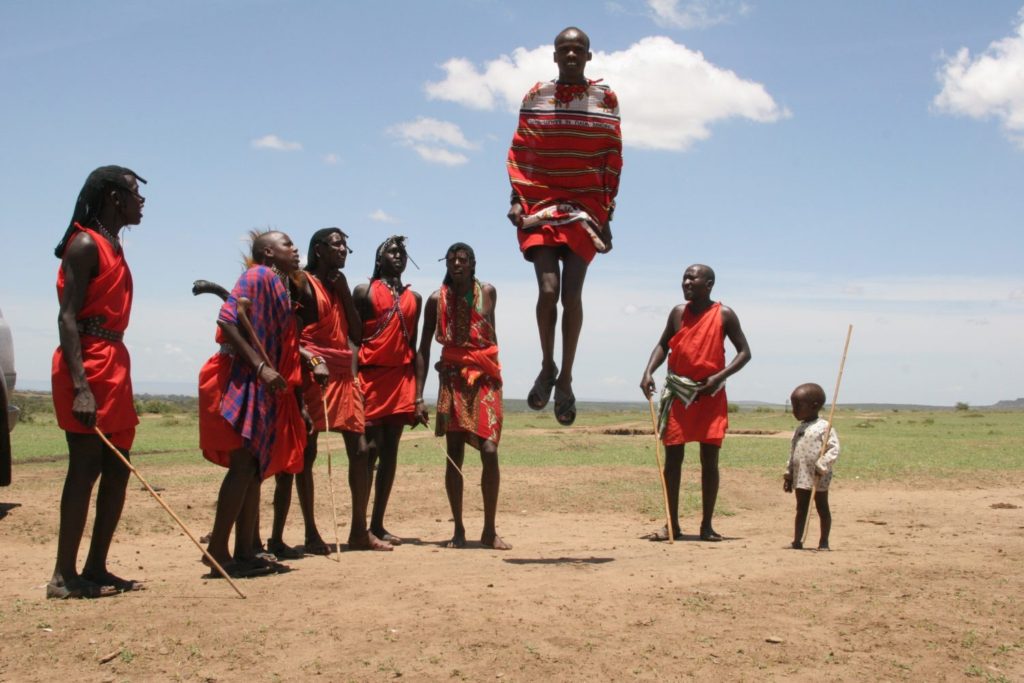 Maasai dancers in Kenya