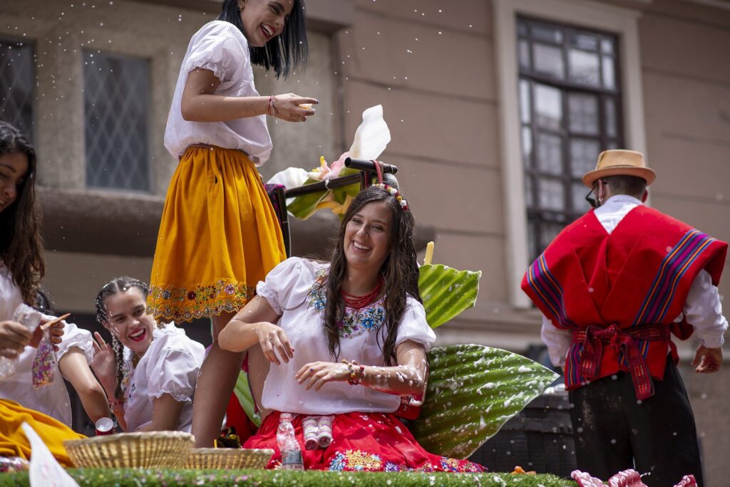 Woman in Ecuador Parade