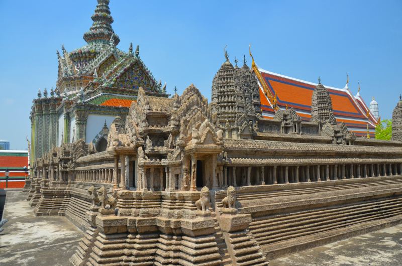 Model of Angor Wat, Grand Palace, Bangkok Thailand