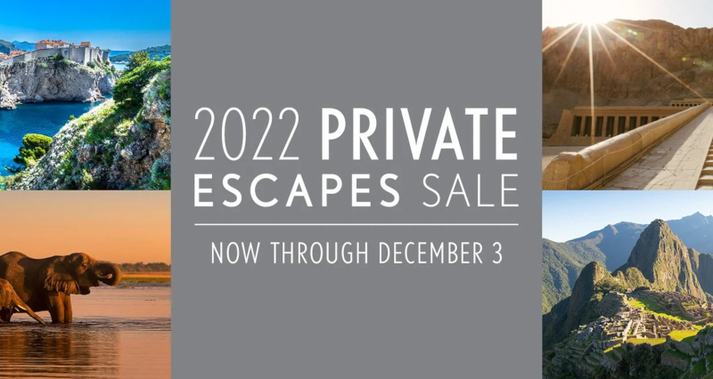 Save up to 50% During Our Private Escapes Sale This Week 