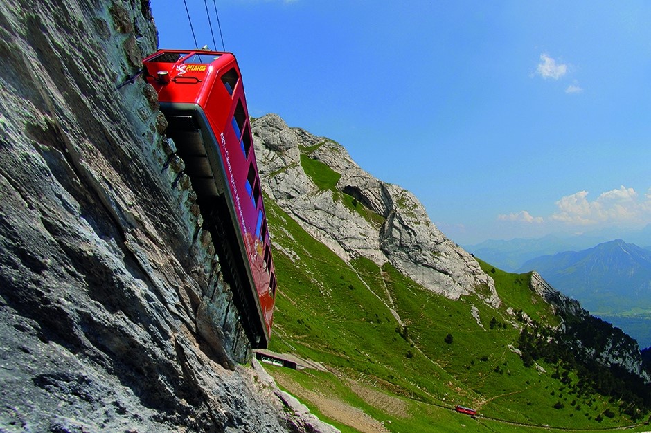 Swiss Rail Cogwheel Railway to Mount Pilatus
