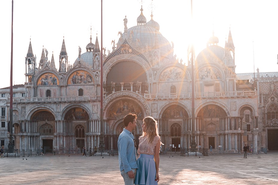 Couple in Venice Italy