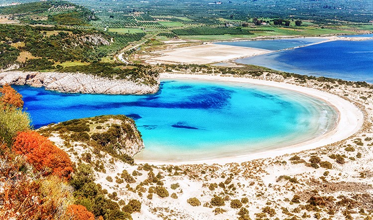 Greece Voidokilia beach