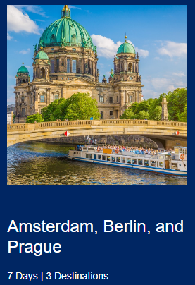 Travel to Amsterdam, Berlin and Prague