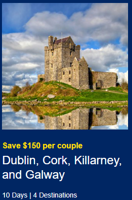 Travel to Dublin, Cork, Killarney and Galway