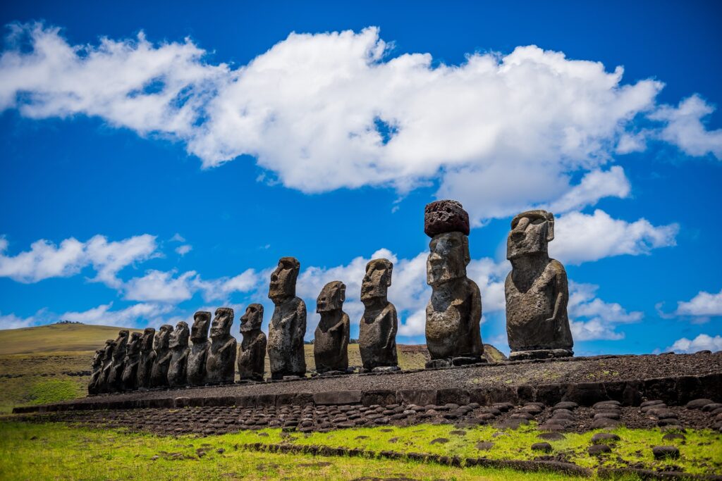 Easter Island Chile statues