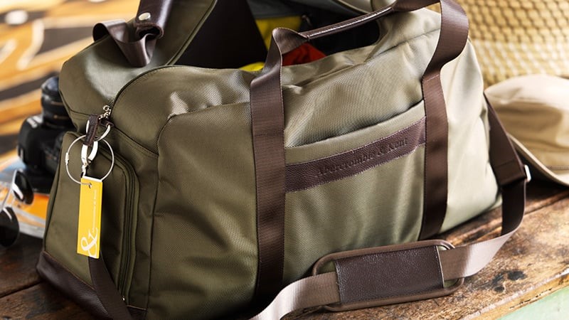 use soft sided duffel for luggage