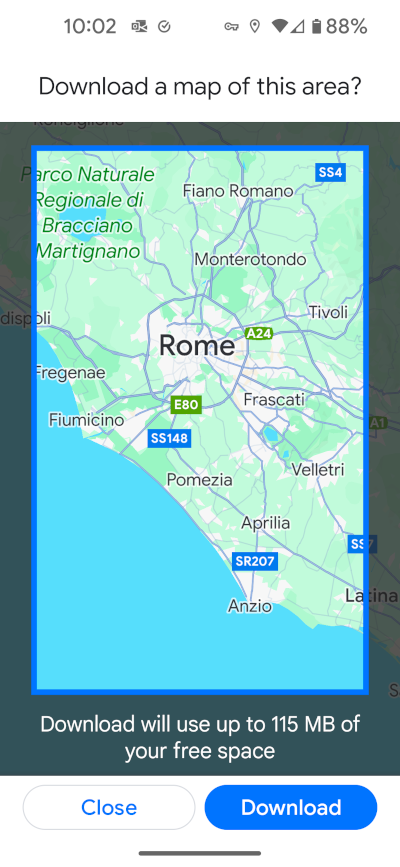 Offline Maps on Cellphone