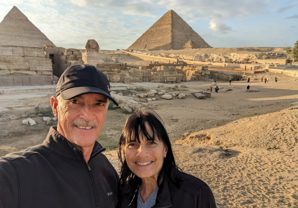 Donna Salerno Travels to Egypt to see pyramids