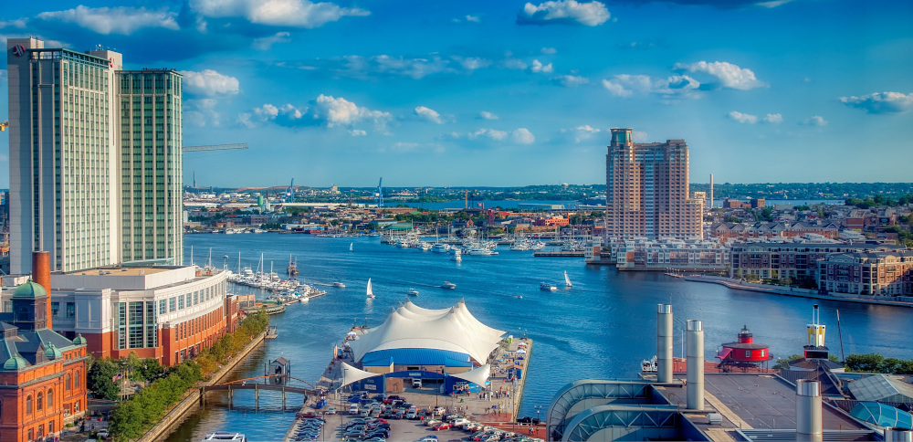 Baltimore Mayland harbor view