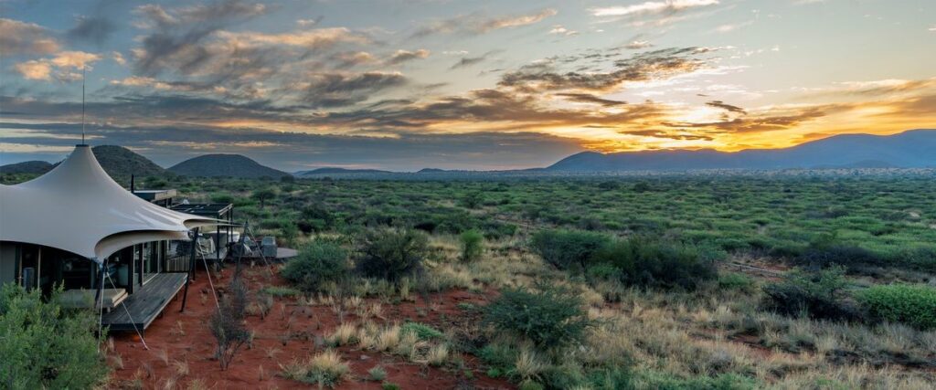 Tswalu lodge safari sunset