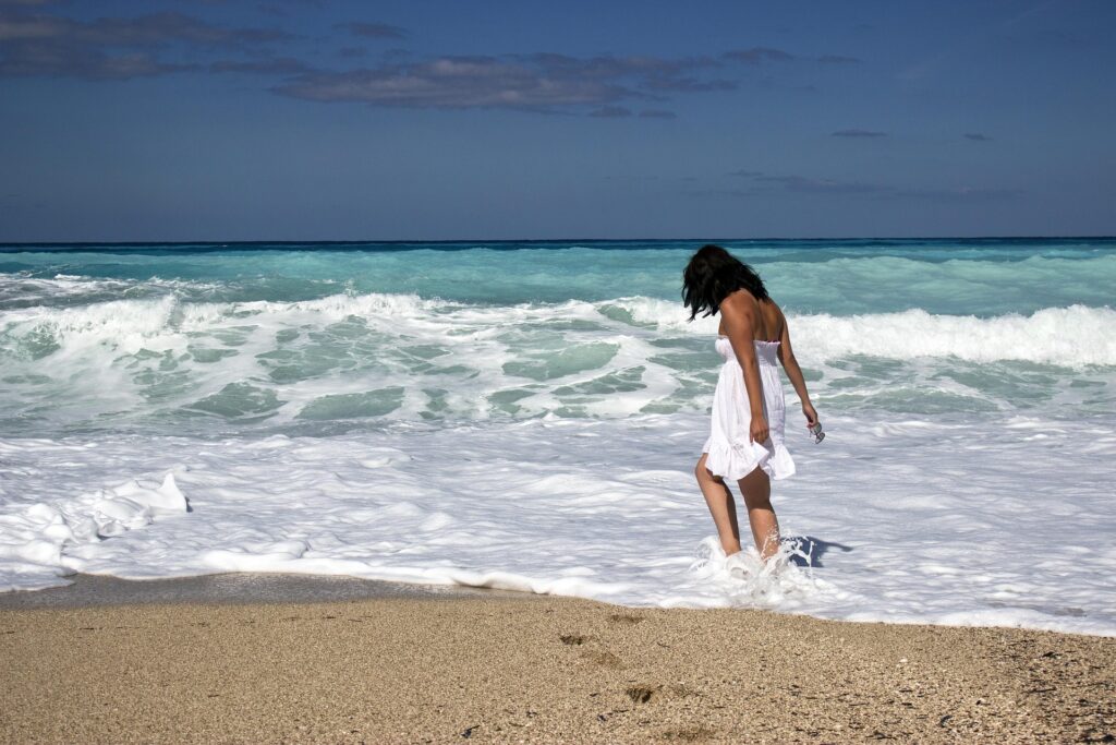 girl on beach